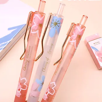 корейские канцелярские принадлежности cherry blossom season 0,5 механический карандаш Cute girl розового цвета с непрерывной сердцевиной специально для девочек kawaii pencil