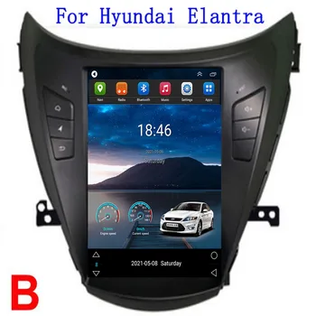 Автомагнитола Tesla для Hyundai Elantra 2011 - 2013 2014 - 2016 Навигатор с вертикальным экраном, GPS, стереоприемник Android, камера 2 Din