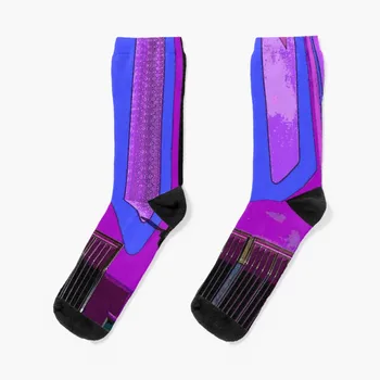 Капюшон с низкой посадкой - Синие/ фиолетовые носки идеи подарков на день Святого Валентина, мужские компрессионные чулки на заказ