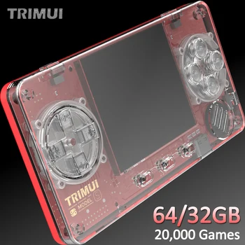 Портативная Игровая Консоль Trimui Model S Mini Retro, 2-Дюймовые IPS Ретро-игровые Консоли, Встроенные 20 000 Игр, 64/32 ГБ Видеоигр Для Детей