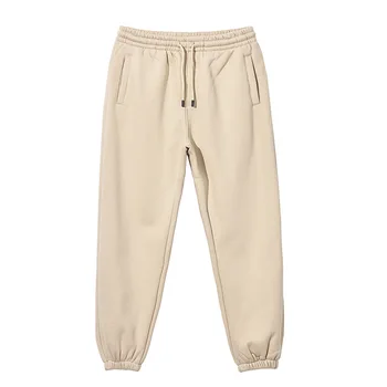 Новые стильные флисовые Модные брендовые плюшевые спортивные брюки с теплыми повседневными и плотными осенне-зимними брюками для мужчин