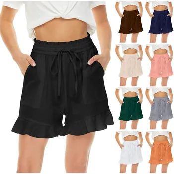 Элегантные шорты для женщин, модная удобная повседневная летняя одежда для женщин, костюм для летних брюк, Кортошоны