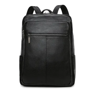 2023 Новый бренд, мужской рюкзак из натуральной коровьей кожи, модная сумка для обуви большой емкости, рюкзак для ноутбука для мальчиков, сумка для компьютера