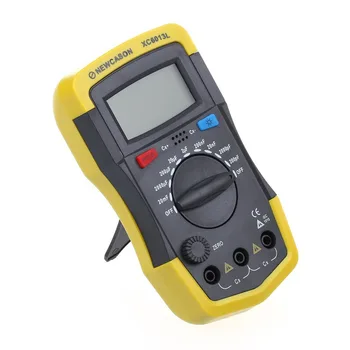 Желтый Цифровой измеритель емкости конденсатора Черный 0,1 пФ-20000 мкФ Высокоточный цифровой измеритель емкости Пластик