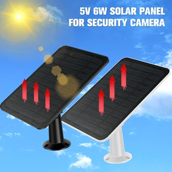 Панель солнечных батарей Камеры безопасности Совместима с 2C/2C Pro/2/2 Pro/E20/E40/E 5V 6W IP65 Водонепроницаемая Плата Солнечной зарядки Камеры с