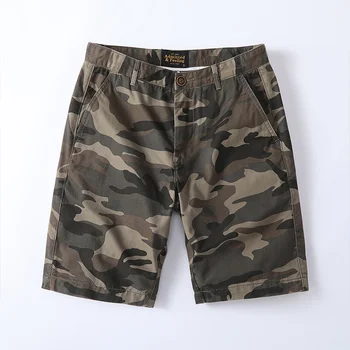 Мужские летние повседневные шорты в винтажном стиле, военный тактический камуфляж, модный Карго, тренировочный пляжный