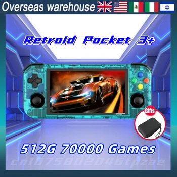 Retroidpocket 3 + портативная ретро портативная игровая консоль PSP game 4G + 128G Android 11 4,7-дюймовый сенсорный экран 2,4 G / 5G беспроводной