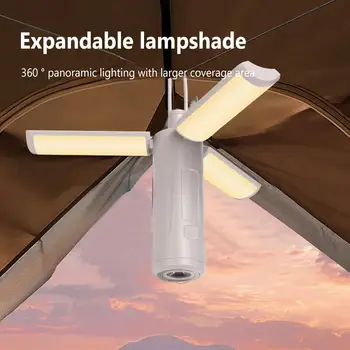 Светодиодный фонарь для кемпинга высокой яркости с плавным затемнением Наружного Портативного рабочего света Аварийные лампы для палатки