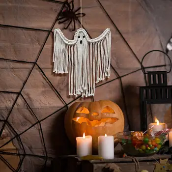 Украшение дома Жуткий гобелен с привидениями Ручной работы, украшение стен на Хэллоуин для праздничной вечеринки, макет сцены, Реалистичный домашний декор