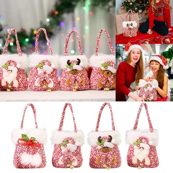 Сумка Переносная сумка в канун Рождества, сумка для конфет и коробка для упаковки фруктов, креативный подарочный силиконовый многоразовый пакет для еды