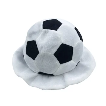 Шляпа в форме футбола Футбольный головной убор Кепка для спортивных болельщиков Шляпа футбольный тематический костюм для вечеринки для мужчин