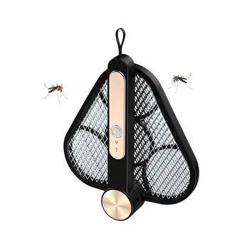 USB-аккумуляторная ракетка для уничтожения насекомых 2 в 1, мухобойка, складная защита от комаров