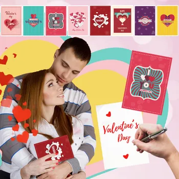 Небольшой подарок на день Святого Валентина, открытка в форме счастливого сердца, открытка на День Святого Валентина, открытка на День Святого Валентина, симпатичная открытка на День Святого Валентина