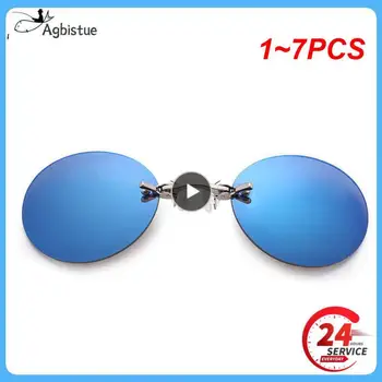 1-7 шт. Персонализированные Солнцезащитные очки с зажимом на носу Matrix Morpheus Солнцезащитные очки без оправы Мужские Женские Брендовые Дизайнерские Популярные очки Ins
