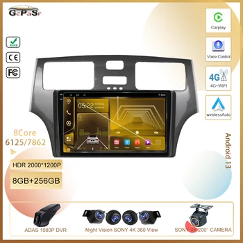 QLED Для Lexus ES300 ES 300 ES330 XV30 ES 330 2001-2006 Android 13 Автомобильный DVD Авто Радио Стерео Мультимедийный Плеер GPS Навигация
