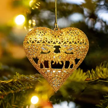 Набор рождественских украшений для Рождественской елки, Металлический Декор, Украшения для Рождественской елки, Вечеринка, День Рождения, Рождественские Принадлежности, Украшения для дома