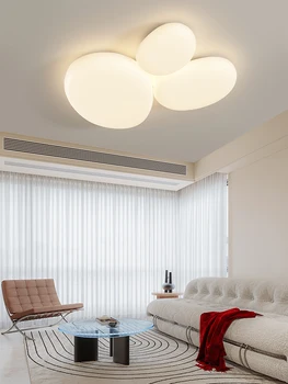 Лампа для гостиной с полным спектром действия, высококлассный атмосферный потолочный светильник, современный минималистичный популярный основной светильник, кремовые облака, лампы для спальни.