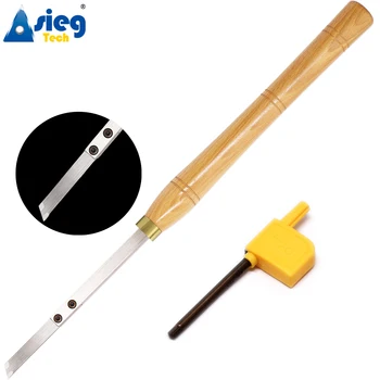 Отрезной инструмент для нарезания канавок Лезвия с твердосплавным наконечником Алюминиевая ручка для деревообрабатывающего токарного станка Деревообрабатывающие инструменты