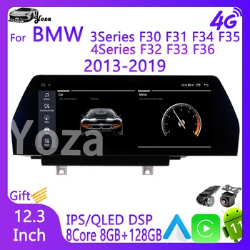 Yoza Carplay Автомагнитола Для BMW 3 серии F30 F31 F34 F35 4 серии F32 F33 F36 2013-2019 Android11 Мультимедийная Навигация Стерео 5G