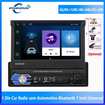 Ptopoyun Android Radio som Автомобильный Мультимедийный MP5 плеер Bluetooth Аудио Стерео для автомобиля Фольксваген Киа Ниссан Тойота Лада