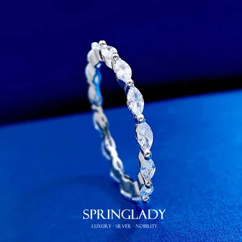 SpringLady 18-Каратное позолоченное серебро 925 пробы, огранка 