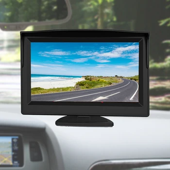5-Дюймовый Автомобильный Дисплей-Монитор TFT-LCD с Дисплеем Приборной панели 800 * 480P, Встроенный Дисплей для Грузовых Автомобилей, Прицепов, Автомобильных Аксессуаров