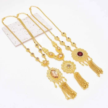 Золотое ожерелье с кисточками, богемное этническое ожерелье, подарок для женщин на вечеринку
