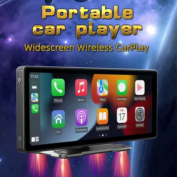 9,3-дюймовый Портативный автомобильный MP4 плеер Bluetooth MP5 Автомобильный Стерео CarPlay Android Auto MirrorLink FM-передача AUX-вход
