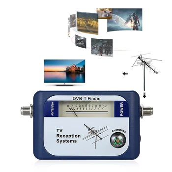 Спутниковый сигнал DVB-T Цифровой измеритель определения спутникового сигнала Антенна наземного телевидения с компасом Системы приема ТВ