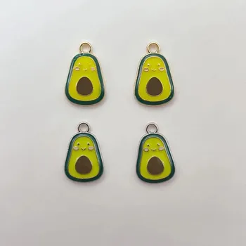16шт новый милый сплав мультфильм авокадо серии Kawaii DIY ювелирные изделия шарм аксессуары