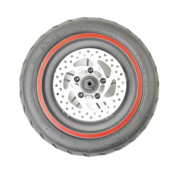 Электрический скутер 8,5-дюймовая надувная шина заднего колеса из алюминиевого сплава, ступица колеса 110 мм, комплект тормозных дисков для Xiaomi M365/1S