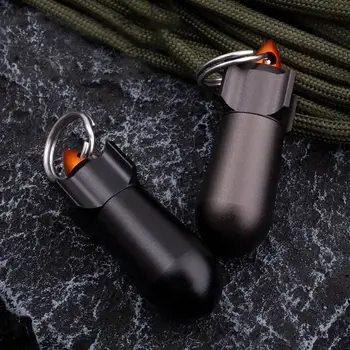 Водонепроницаемое легкое Защитное спасательное снаряжение для кемпинга широкого применения, брелок для ключей, коробка для таблеток, принадлежности для кемпинга