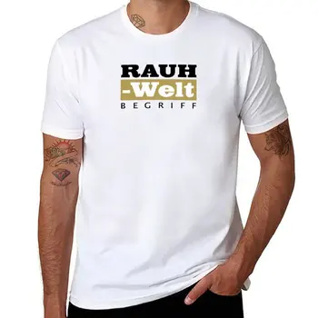 Новая футболка с золотым логотипом RWB Rauh Welt Begriff, футболки с графическим рисунком, футболки с графическим рисунком, футболки для мужчин, хлопковые футболки