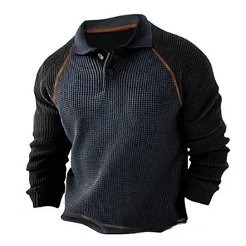 мужской свитер, пуловер, джемпер из рубчатого трикотажа, укороченная трикотажная футболка с отложным воротником, современная футболка с v-образным вырезом, мужские рубашки большого и высокого роста