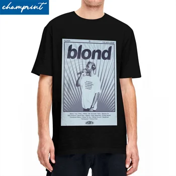 Футболки Frank Blond Ocean Concert Для мужчин и женщин, хлопковая винтажная футболка с круглым вырезом, хип-хоп футболка, одежда с коротким рукавом, Уникальная