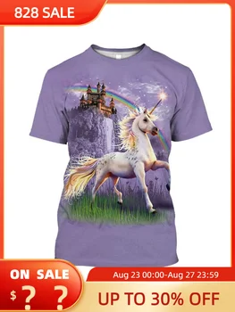 Летняя мужская футболка с изображением лошади, рубашки с короткими рукавами в стиле харадзюку в стиле панк, модные повседневные уличные топы оверсайз, одежда для мужчин