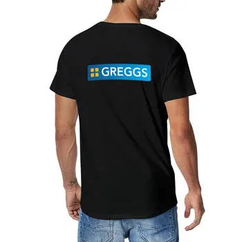 Новая футболка с логотипом Greggs, топы больших размеров, летний топ, мужская футболка с коротким рукавом