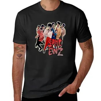 Новая футболка Split Enz Fan Tee, футболка, блузка, черные футболки, мужские футболки, футболка с рисунком