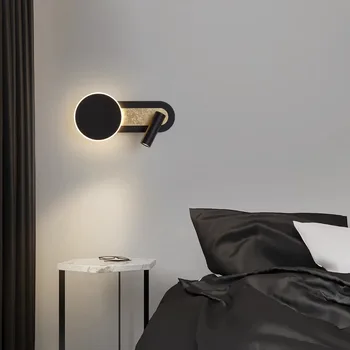 Креативный прикроватный настенный светильник, современный светодиодный светильник для спальни, кабинета, отеля, настенный светильник для чтения в ночное время, точечный светильник, бра мощностью 5 Вт, настенное освещение в стиле деко