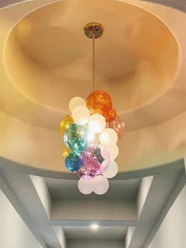 Потолочные светильники Nordic Home Decor, люстра в форме шара ручной работы, подвесной светильник в форме пузыря для столовой, экспонат