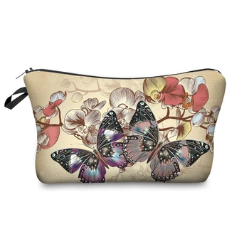 Портативная женская сумка для хранения с мультяшным рисунком бабочки FUDEAM, Органайзер для туалетных принадлежностей, косметичка, водонепроницаемая женская косметичка