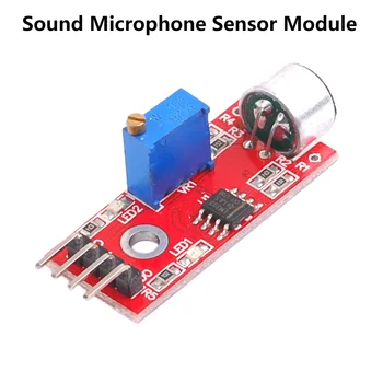 Модуль обнаружения звукового датчика Высокочувствительный модуль датчика Индикации выходного сигнала LM393 для голосового управления подсветкой