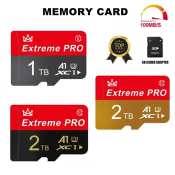 Карта памяти высокой выносливости SD Micro Card 1 ТБ 2 ТБ 128 ГБ 256 ГБ TF Флэш-карта Со скоростью до 100 Мбит / с Флэш-карта Видеоконтроля TF-карта