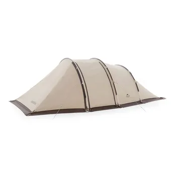 Naturehike Cloud Vessel 3-Ходовая Туннельная Палатка UPF50 + 12㎡ 150D Кемпинговые Палатки на 4-5 Человек Роскошная Семейная Туристическая Палатка с Юбкой