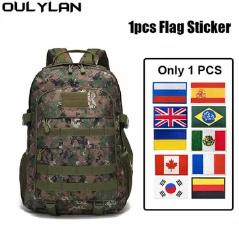 Армейский тактический рюкзак Oulylan для кемпинга, пешего туризма, альпинизма, водонепроницаемый камуфляжный рюкзак Oxford 800D, дорожные сумки
