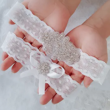 Новая Свадебная Подвязка Со стразами Белые Сексуальные Подвязки Набедренное кольцо Подвязка для новобрачных Подарок для женщин Невесте