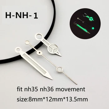 Стрелка указателя NH35 Зеленая светящаяся стрелка SUB / SKX007 Аксессуары для часов Подходят для механизма Nh35 Second Hands Nh36