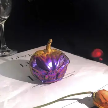 Силиконовая форма для свечей в виде Тыквы на Хэллоуин 3D Злые Поделки Из смолы, Гипса, Мыловарения, Инструменты для выпечки шоколадных кубиков льда своими руками