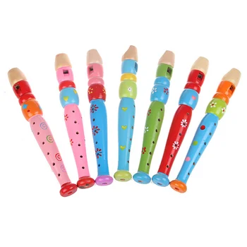 Пластиковые флейты с 6 отверстиями, магнитофоны для детей, детский музыкальный инструмент для кларнета для младенцев
