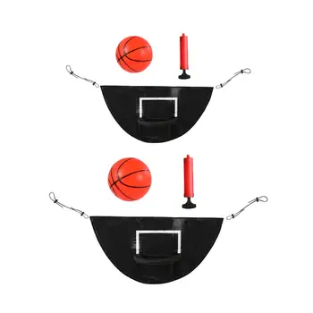 Детское баскетбольное кольцо Простое в установке Тренировочное баскетбольное кольцо Легкая универсальная настольная игра в ворота для прямого и изогнутого шеста